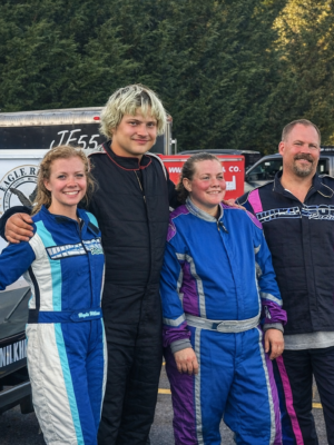 Wilkinson Family gathered for a photo on race day